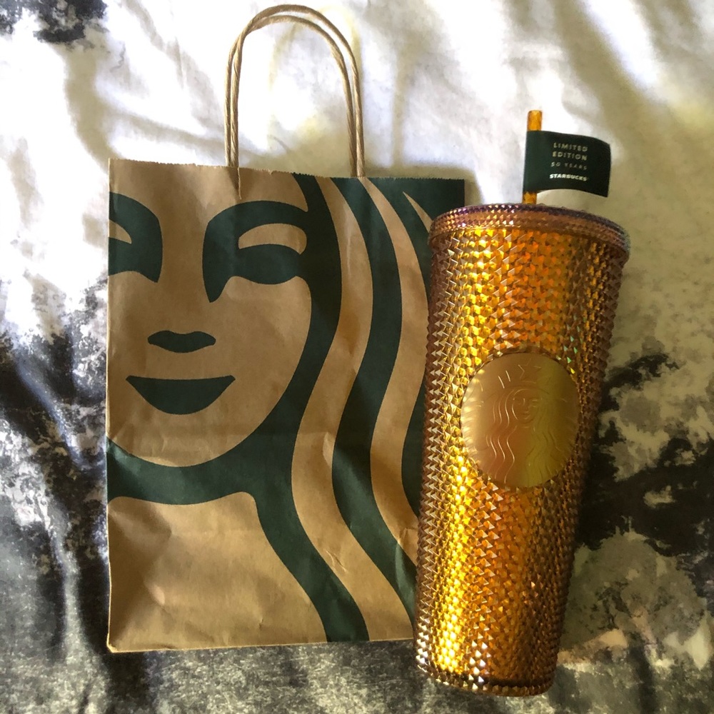 NEW Starbucks 50th Anniversary Studded Venti Cup